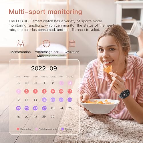 Miniatura 8 de Reloj inteligente, reloj inteligente con pantalla TFT HD de 1.85 pulgadas con recepción y marcación, reloj inteligente para teléfonos Android con