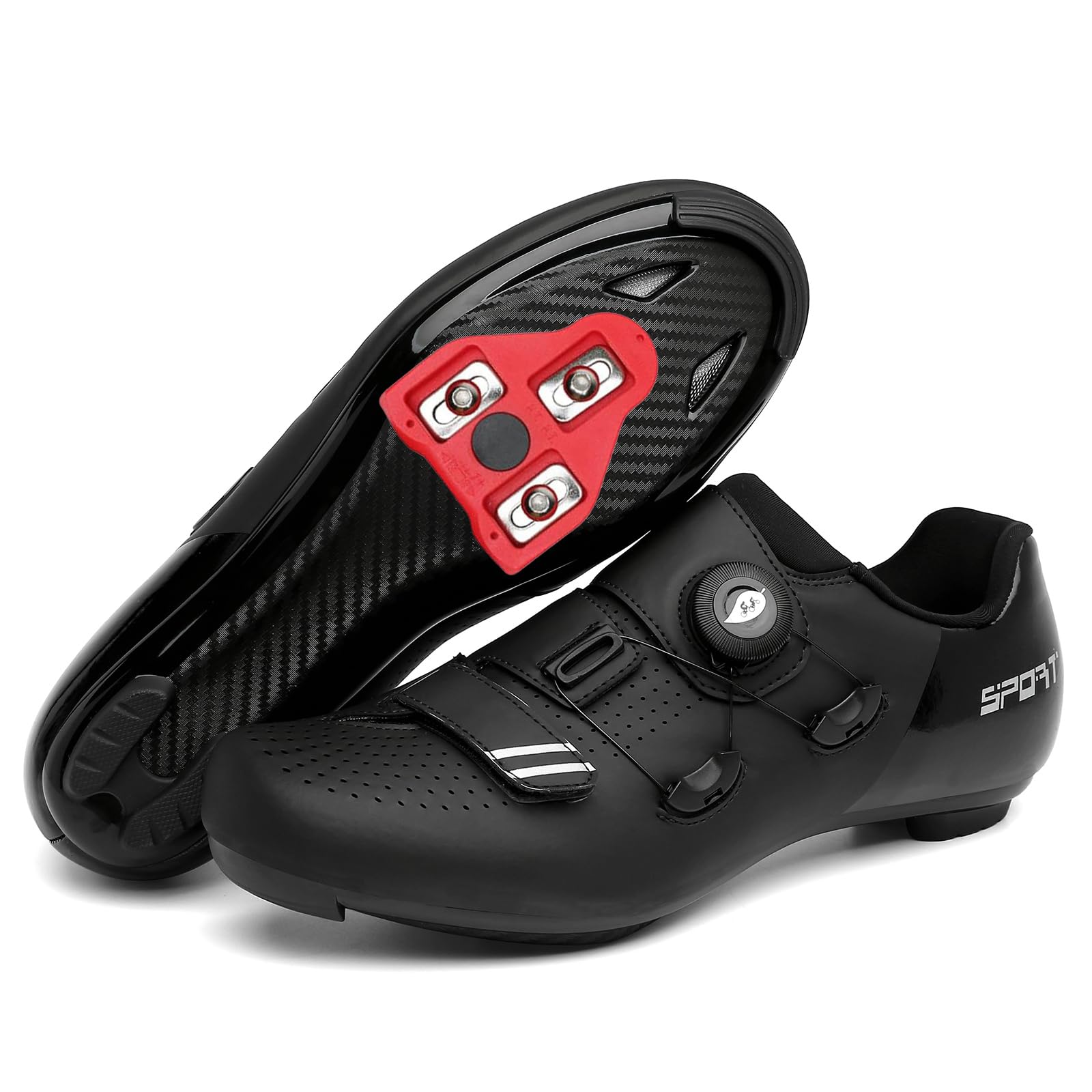 JiuQing Profesjonalne buty rowerowe unisex kompatybilne z rowerem Peloton do jazdy na rowerze szosowym z blokami Delta