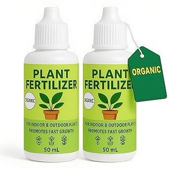 YTM Natural Plant Boost Liquid Fertilizer – 50ml (2 Pack) | Organic Growth Enhancer for Strong Roots & Rapid Growth, Ideal for Vegetables, Flowers, Herbs, Succulents