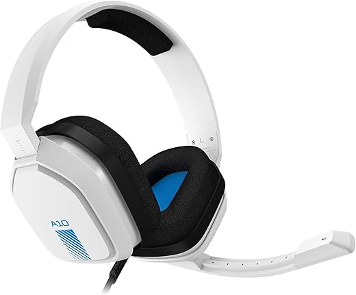 Astro Gaming A10 Wired, 3.5 mm Audio Jack, for Xbox Series X|S, Xbox One, PS5, PS4, PC, Mac- White/Blue - (Renewed)
