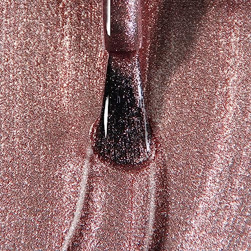 Londontown Metallic Shimmery Nail Polish, Kissed By Rose Gold Lakur, Vegan Chip-Resistant Long-Lasting Nail Lacquer, 40 Fl Oz #TOP3