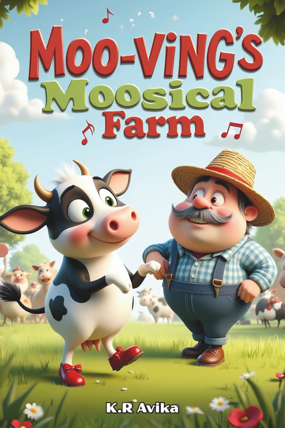 Moo-ving's Moosical Farm: Funny Read-Aloud Picture Book for Kids| Giftable Book with Story and Fun Games - Silly Jokes, Tongue twisters &more (Giggles All The Way)