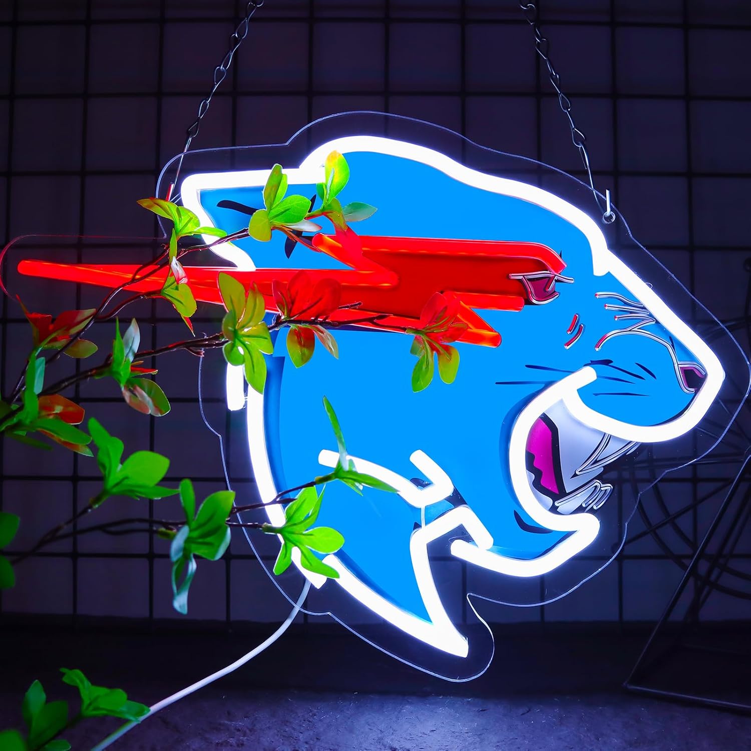 Beast Neon Signs for Wall Decor Neon Lights for Bedroom Led Business Signs Suitable for Man Cave Bar Pub Restaurant Christmas Gift Art