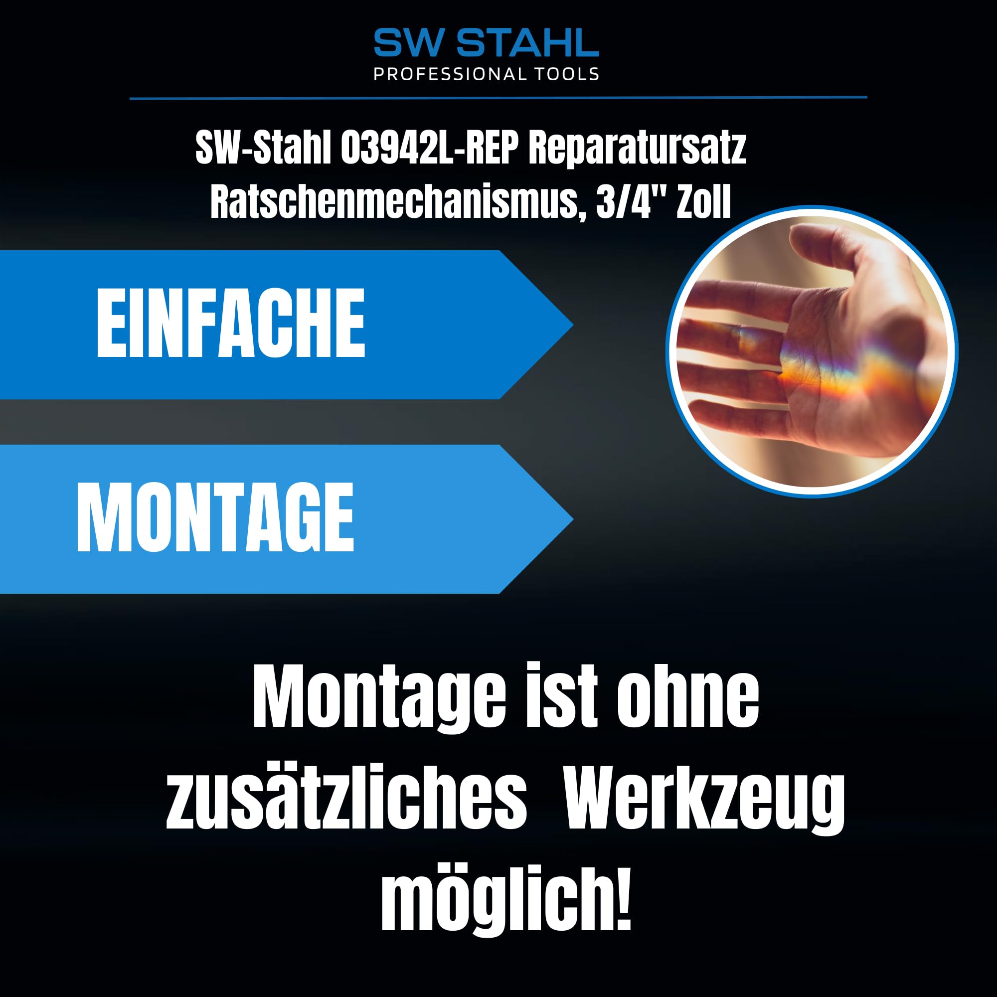 SW STAHL Kit de Réparation pour Mécanisme à Cliquet 3/4 Pouce, 03942L-REP | Compatible avec la clé dynamométrique 03942L-IMP, jeu de pièces de rechange pour entretien professionnel de l'outil