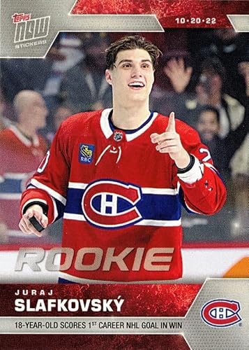 2022-23 Topps Now Hockey #20 Juraj Slafkovsky Rookie Sticker - Montreal Canadiens