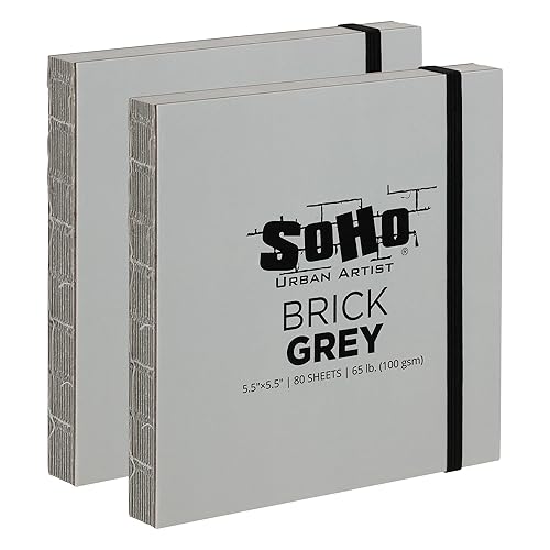 Vista 33 de SoHo Urban Artist Cuaderno de bocetos de ladrillo para bocetos, dibujos, lápices de colores, grafito y más, medios mixtos de 5.5 x 8.5 pulgadas