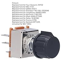 Vista 2 de Interruptor de control del calentador Aire acondicionado de CA rotativo Interruptor de ventilador de 4 velocidades M2 106 Interruptores de soplador