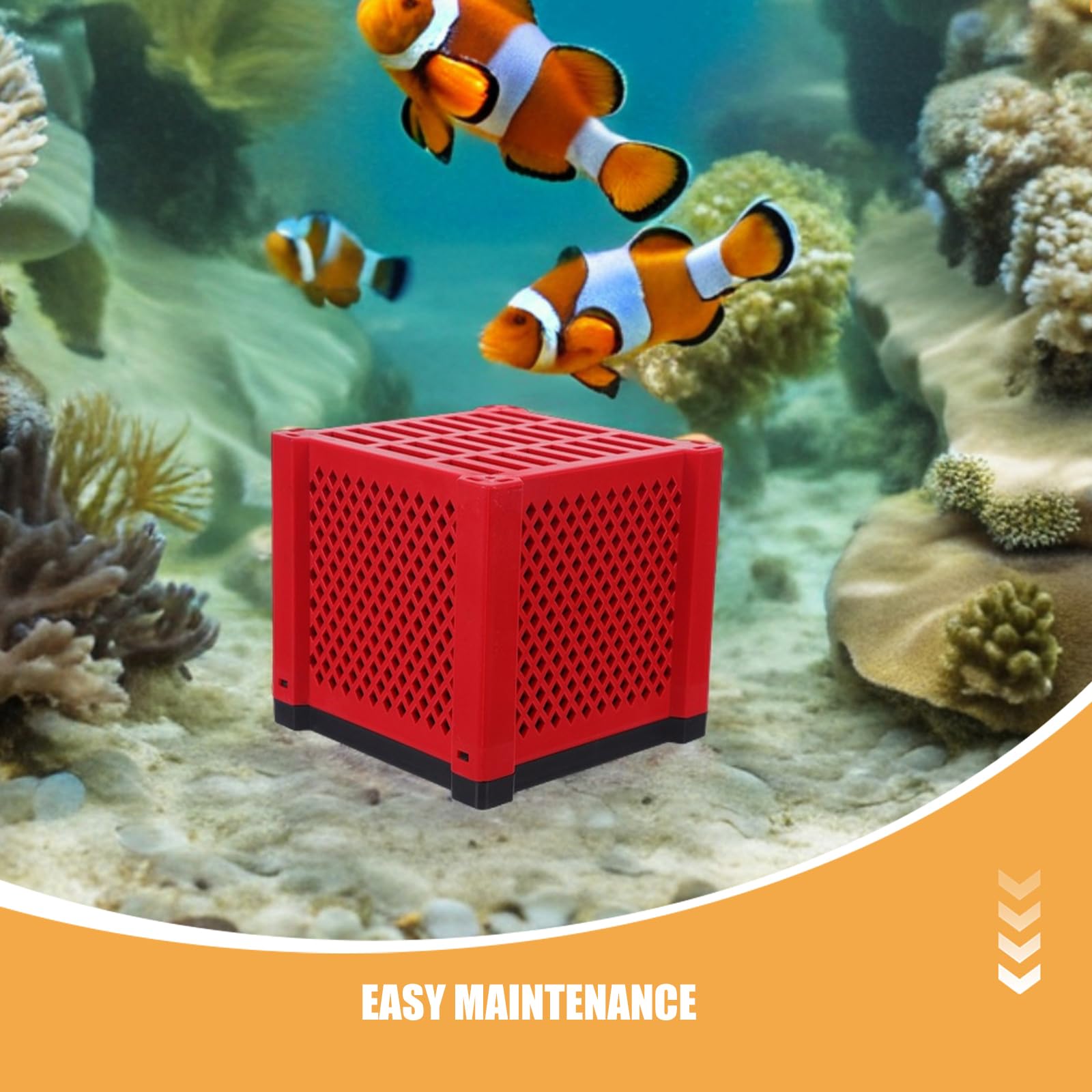 Didiseaon 2 Kits de Filtration pour Aquarium Cubes Purificateurs d'eau Charbon Actif, Boîte de Rangement pour Masses Filtrantes, Média Filtrant Écologique Réutilisable – Système