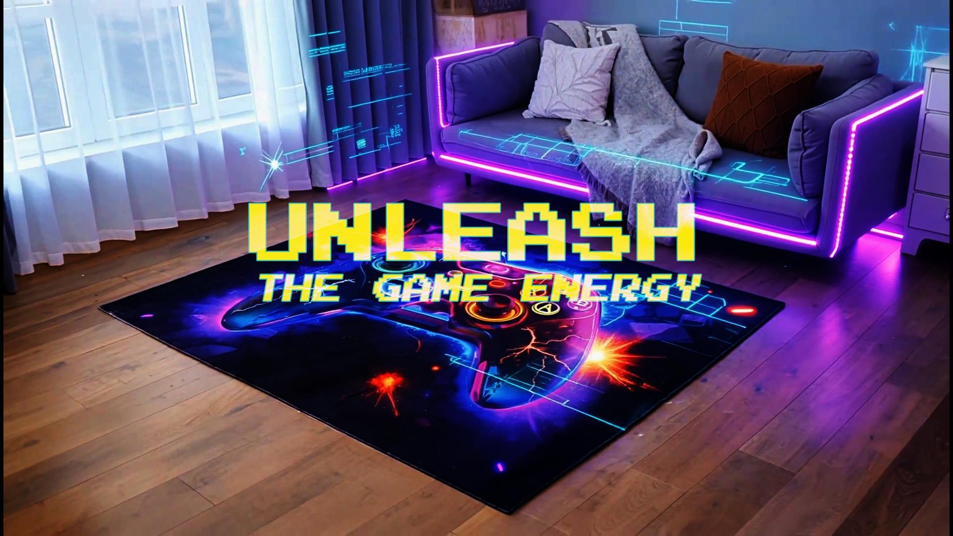Tapete decorativo gamer 5x7 ft para habitación juvenil miniatura 7