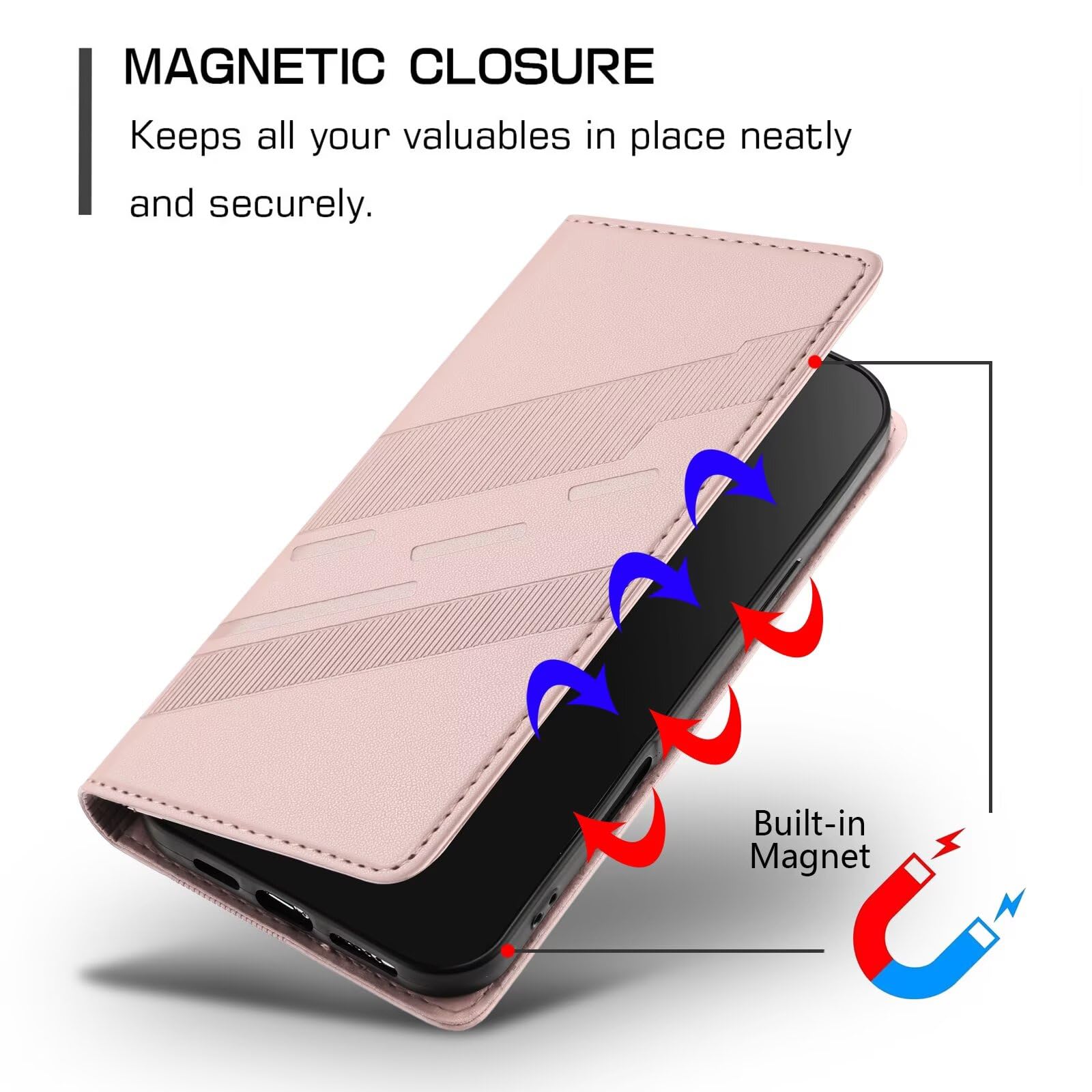Custodia in pelle Flip per Google Pixel 9A 9 10 Pro XLCustodia