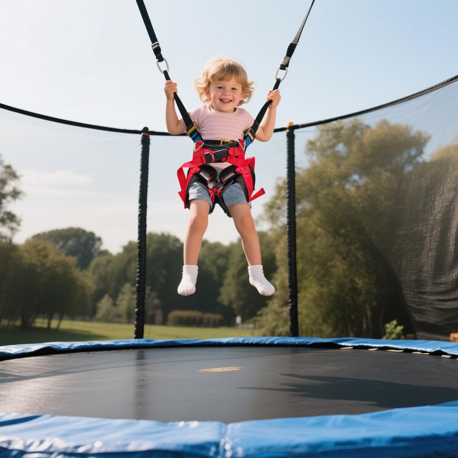 Arnés de seguridad Accesorios deportes extremos, protector de hebilla cama | arnés para trampolín Para cama elástica, adultos, niños, hogar, ciclismo, correr, caminar, aire libre,