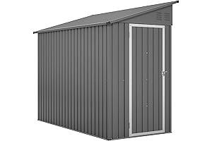 Shed Lean to 4x8' Metal Storage Shed
