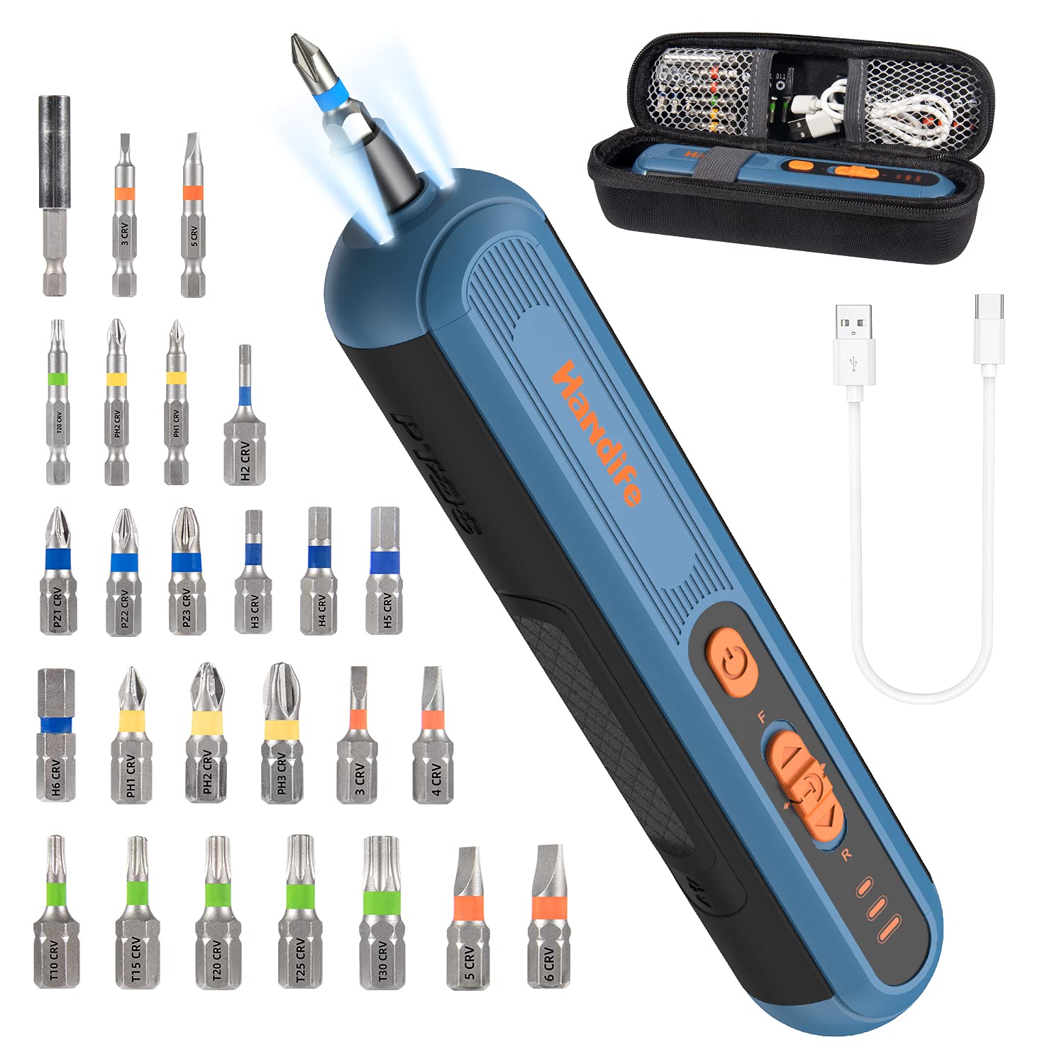 Buy Cordless Electric Screwdriver Kit 4V Handife Rechargeable