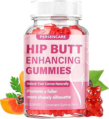 60 gomitas para mejorar los glúteos de la cadera, las mujeres aumentan las curvas naturales, crecimiento rápido y más grande, para la ampliación de