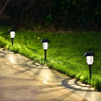 12 Pack Solar Light Replacement Stakes - Plastic Ground Spikes, Universal Path & Christmas Lights Replacement, Yard & Garden Outdoor Ground Decorations