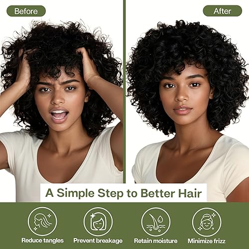 Miniatura 2 de MR&HM Funda de almohada de satén para cabello y piel, paquete de 2 fundas de almohada de satén de seda, tamaño King, funda de almohada sedosa con