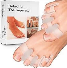 Original Gel Toe Spreaders - 2 ct - Soft Toe Spacers for Bunions & Overlapping Toes - Pain Relief Orthotic for Men & Women -Toe Straighteners Toes Yoga Silicone Hammer Toe Corrector 1PAIR (One Size) 2 pcs