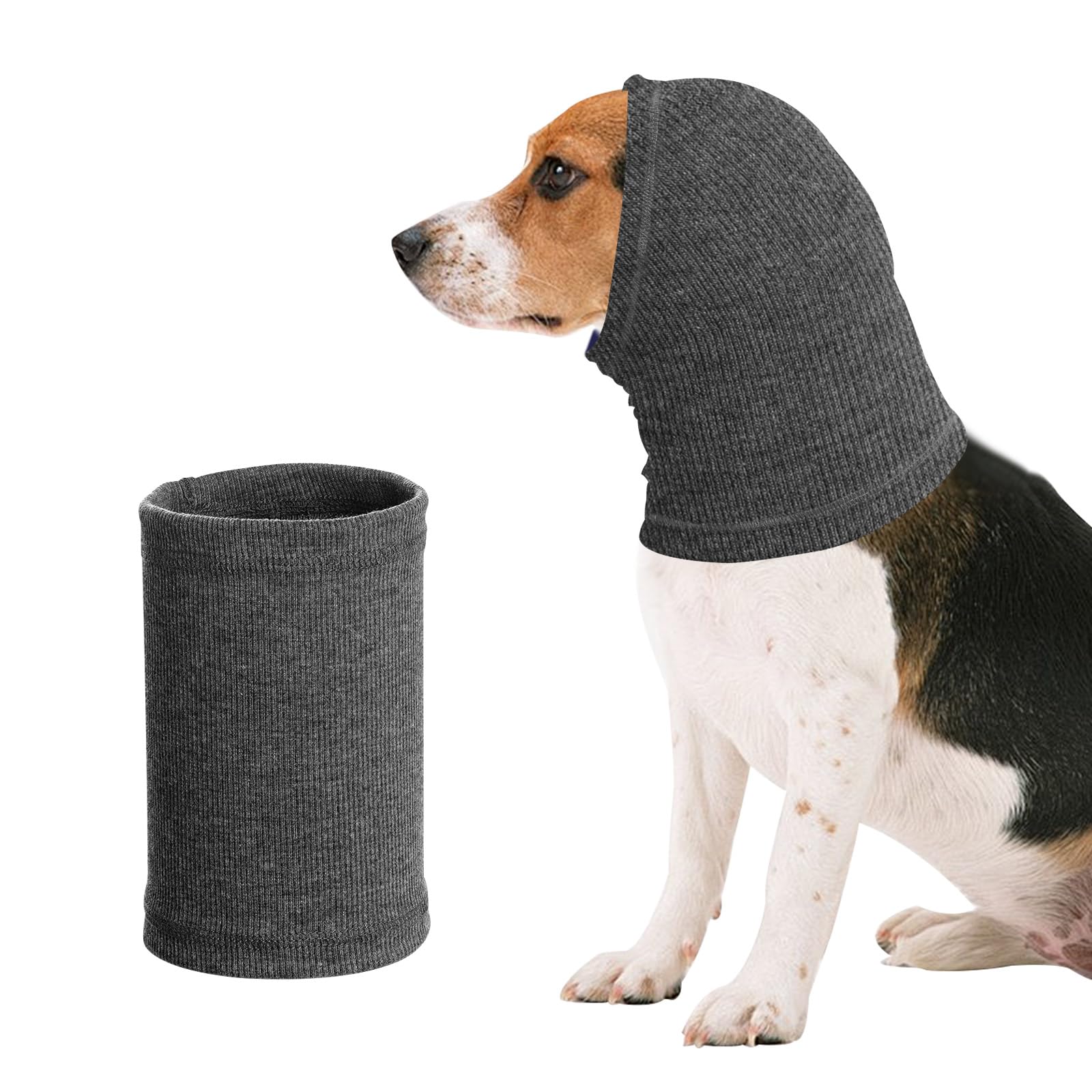 Thatyro 2 Pieces Headband Quiet Ears for Dogs Knitted Dog Ear Cover Muffs Noise Protection