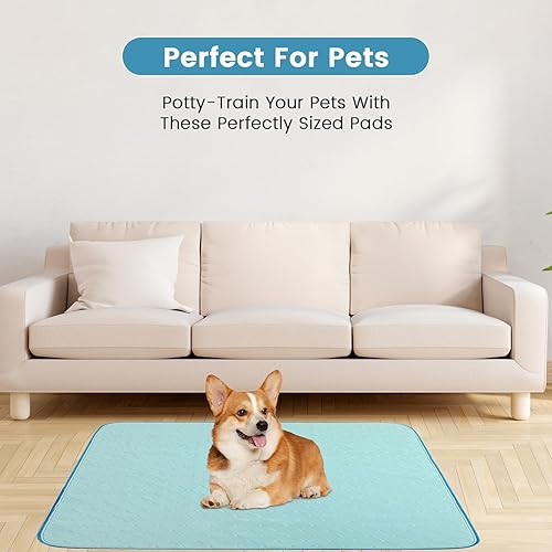 Miniatura 5 de Almohadillas de cama lavables, impermeables, lavables, súper absorción, reutilizables, almohadillas para incontinencia para niños, adultos, ancianos