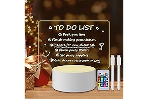 doodle glass light message board