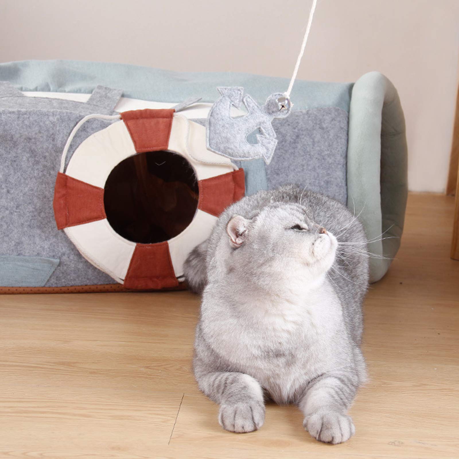 Centre De Jeu Tunnel pour Chat Tunnels De Jeu,Jouet De Tunnel pour Chat pour Animaux De Compagnie, Tunnel pour Animaux De Compagnie Pliable,Animal D'entraînement Interactif pour Chat