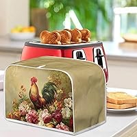 Vista 56 de Marbling Butterfly Print 2 Slice Toaster Dust Cover, Kitchen Small Appliance, Anti Dust and Fingerprint Bread Machine Cover