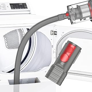 Dryer Vent Cleaner Kit Compatible with Dyson Dryer Lint Vacuum Attachment Removes Deep Lint Adapter Compatible with Dyson V7 V8 V10 V11 V12 V15 etc Cordless Vacuum Cleaner Accessories