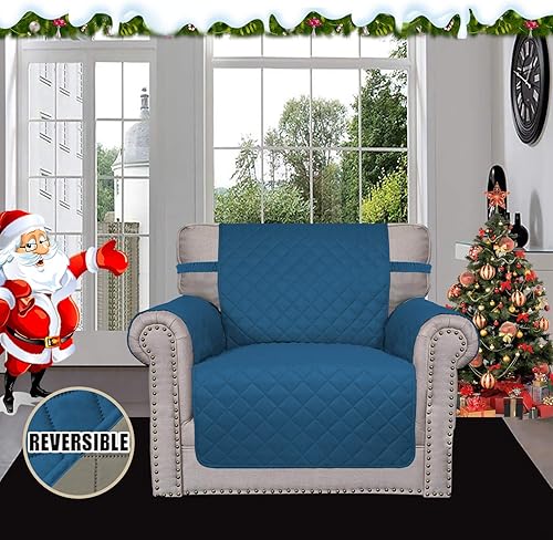 Miniatura 421 de Easy-Going - Funda reversible para sofá, resistente al agua, con varillas de espuma y correas elásticas, protector de muebles para mascotas y perros