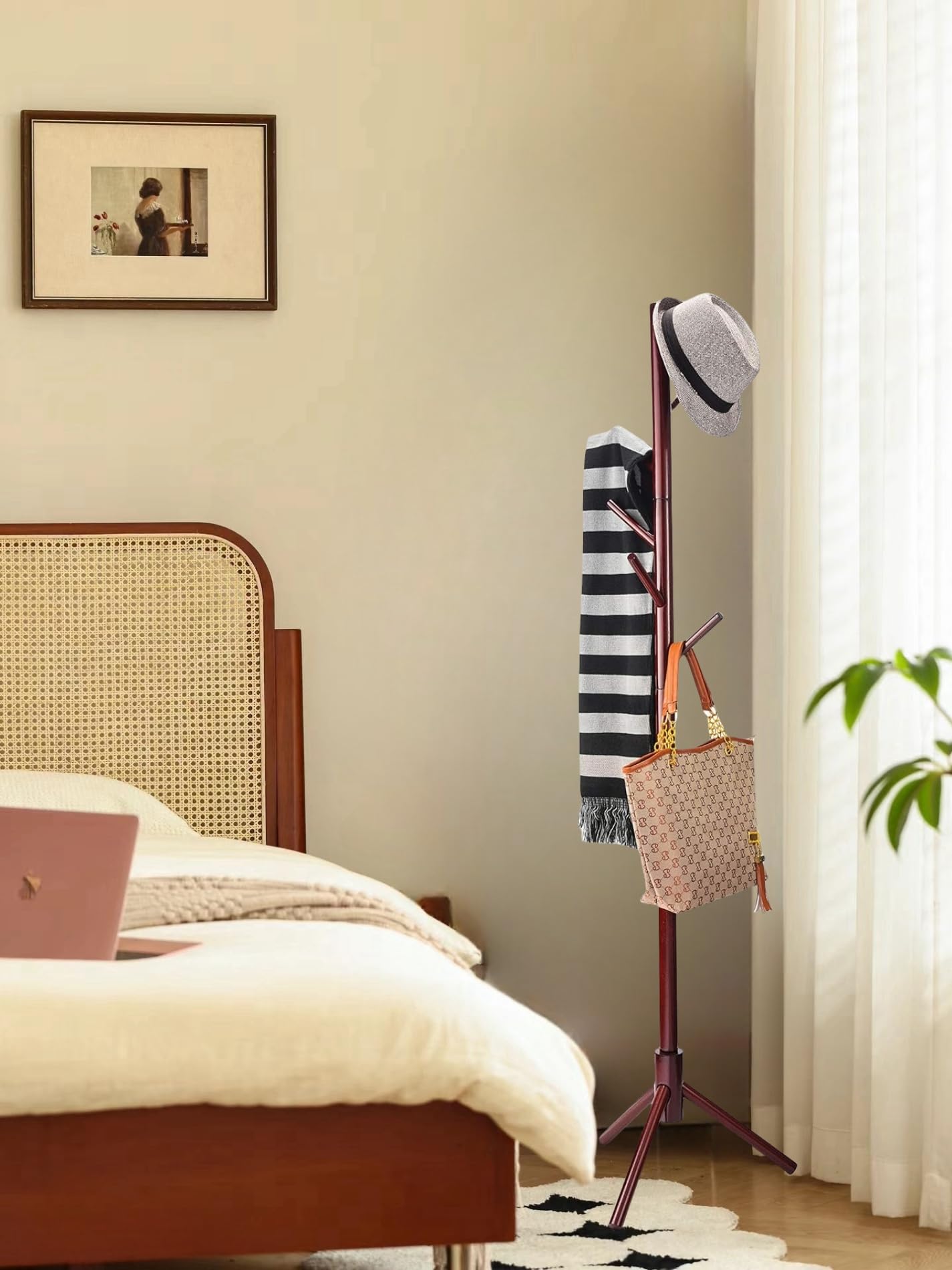 MEILEWLE Coat Stand, Coat Rack Freestanding, Coat Tree - Image 2