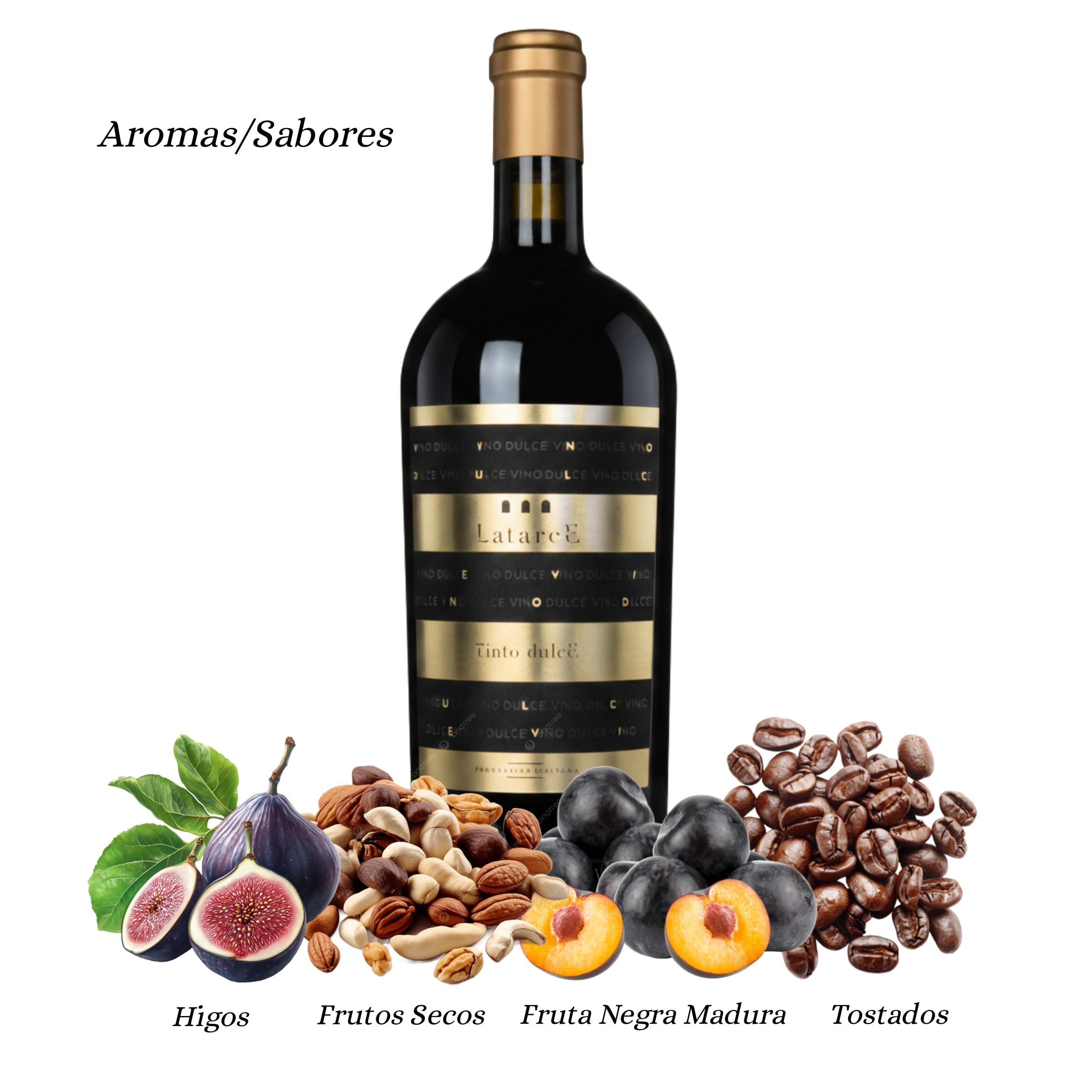 Latarce | Lieblicher Rotwein 100% Tempranillo | D.O. Toro | Überreife Trauben + Eichenreifung | Weinset 3 Flaschen à 75cl | 15% vol.