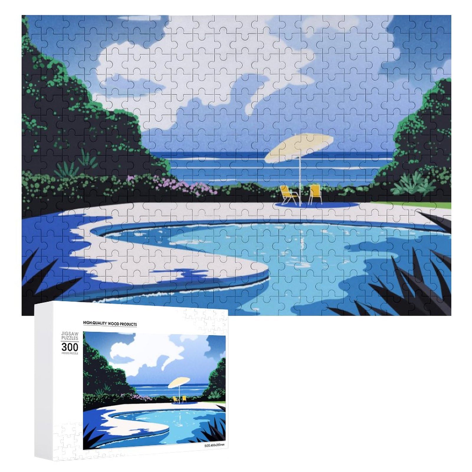 Amazon.co.jp: パズル 永井博イラスト作品 ジグソーパズル 300ピース