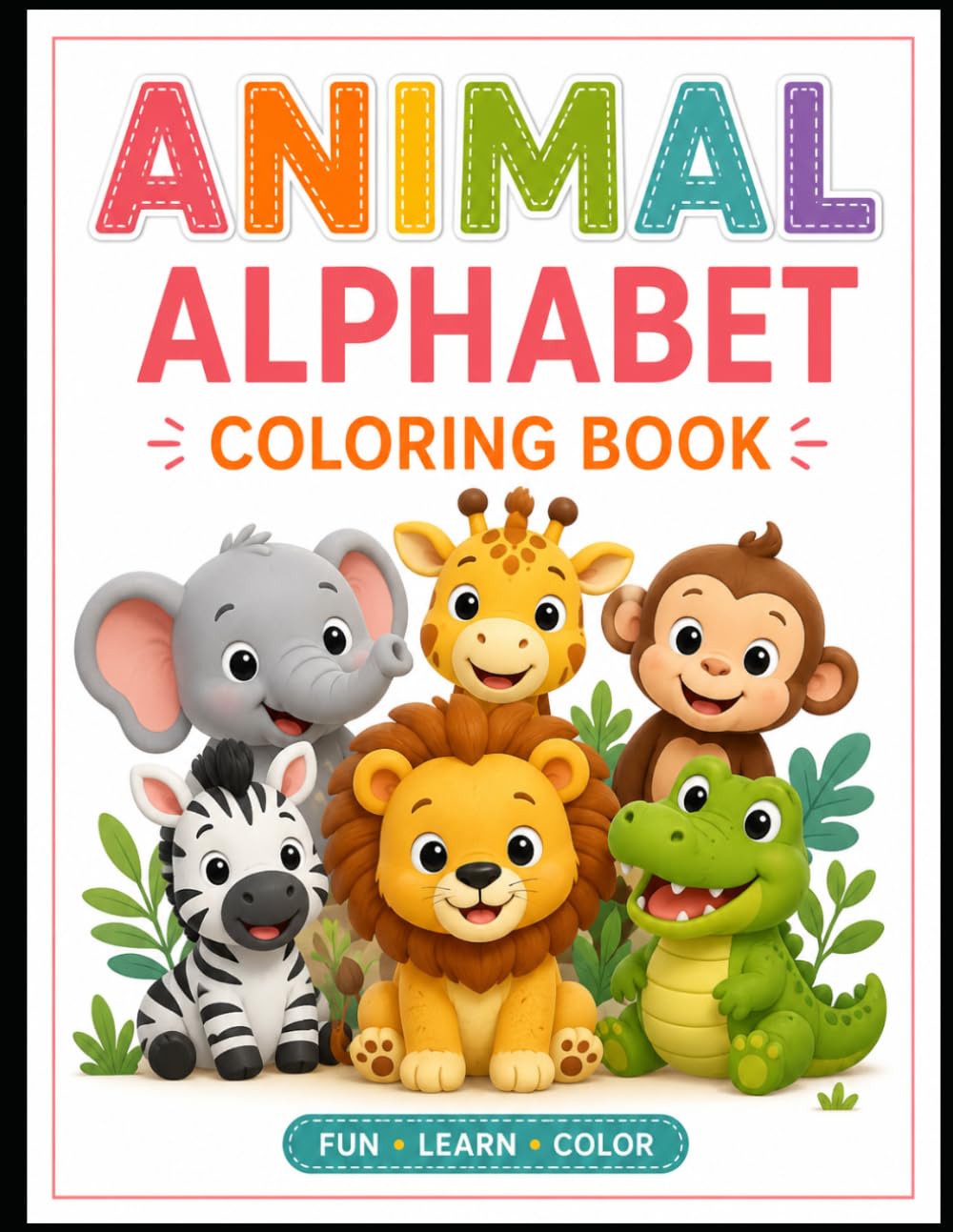 Animal Alphabet: Coloring Book