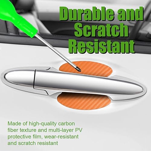 Miniatura 10 de WSSROGY 18 protectores de arañazos para manijas de puerta de automóvil, calcomanías transparentes para manija de puerta de automóvil, protector de