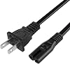 2 Prong Power Cord Compatible with Epson Workforce Stylus Ecotank Printer, WF-2520 WF-3620 WF-M1560, ET-2720 ET-2750 ET-2650 ET-m1120 ET-m1170 ET-3760 ET-3750 ET-2760 and More