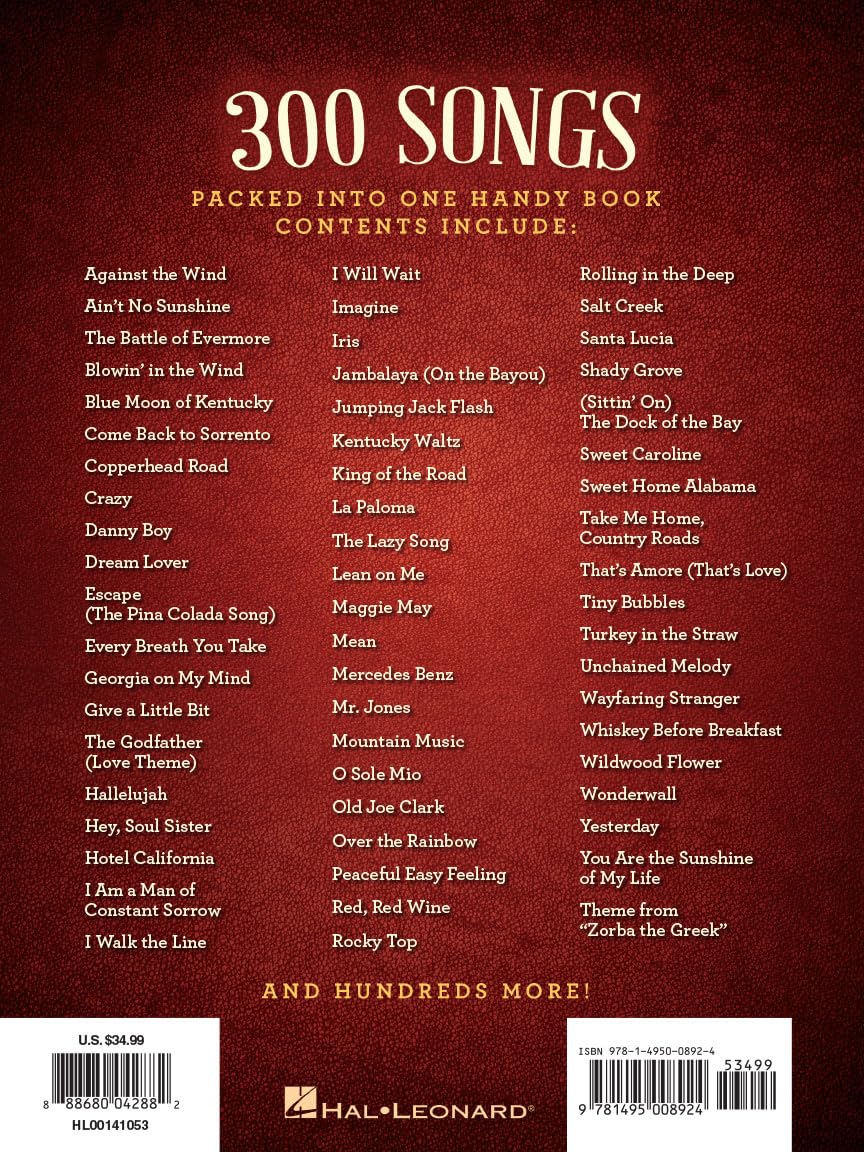 Hal Leonard Mandolin Fake Book: 300 Songs