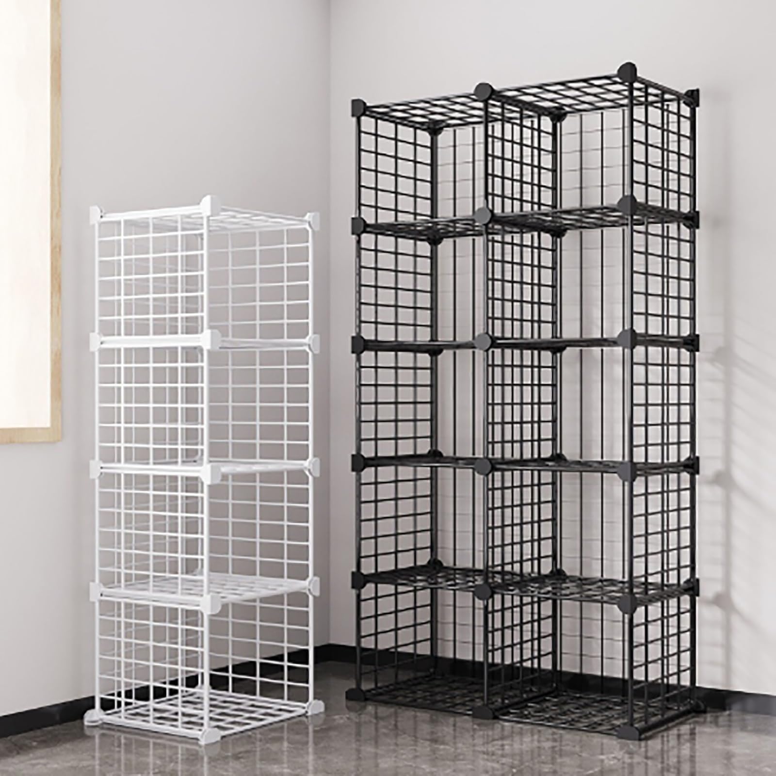 Cajas De Almacenamiento Apilables para Cascos De Seguridad, Soporte De Pie para Cascos, Estructura De Alambre De Hierro, para El Hogar O La Obra