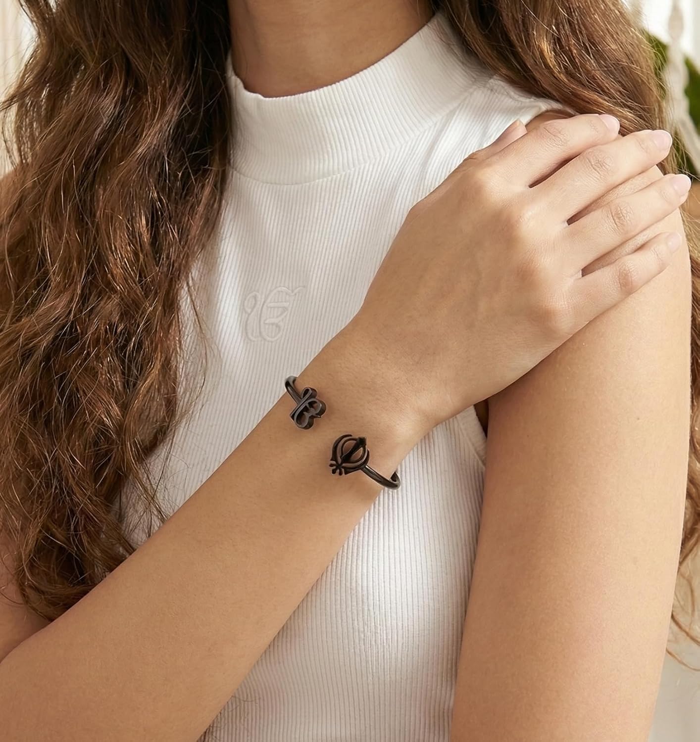 Sikh Bracelet Stainless Steel Khanda Ek Onkar Water Resistant Unisex One Size Fashion Accessory Punjabi Style - Image 3