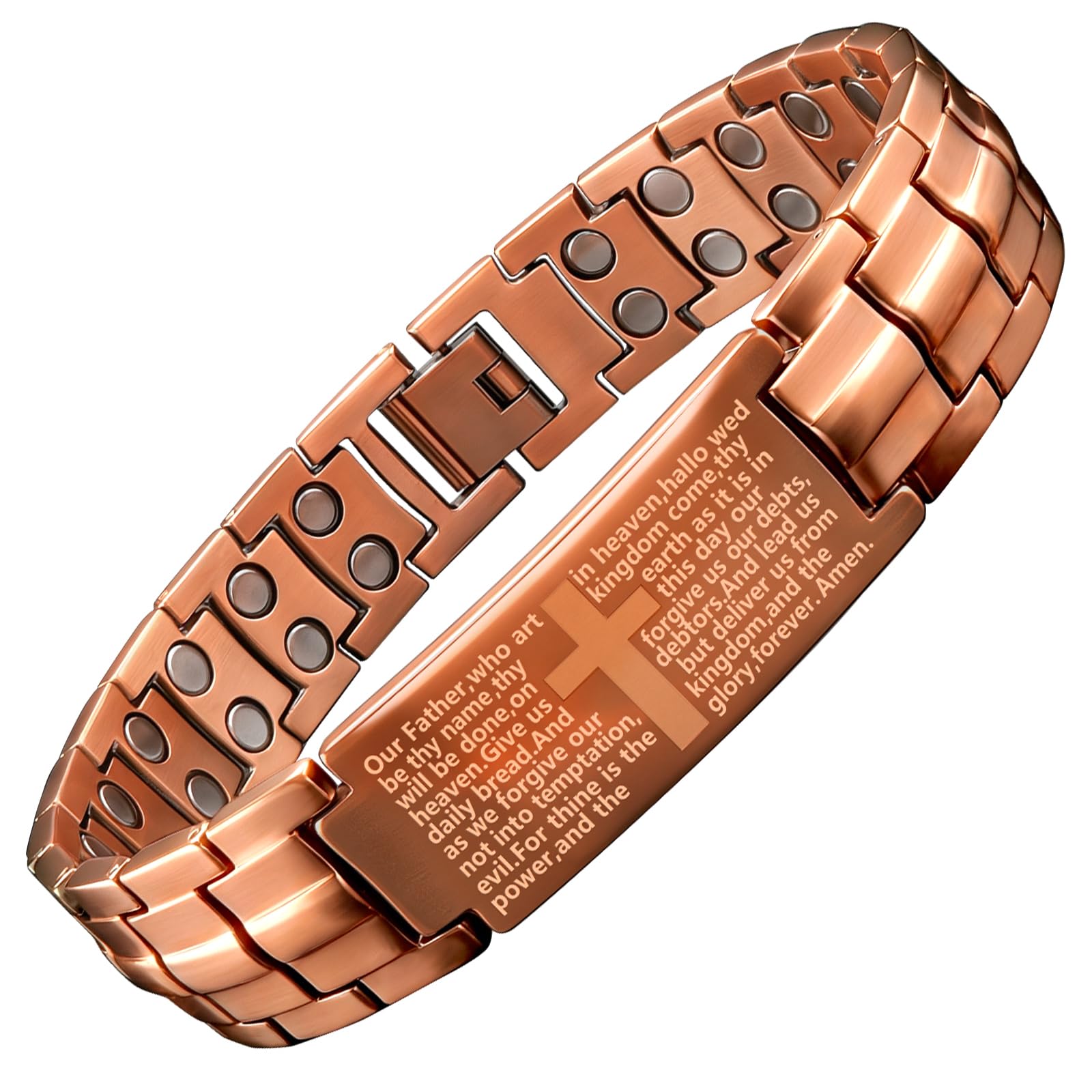 Energetix Bracelet magnétique pour femme avec fermeture en acier inoxydable (3500 gauss) (1)