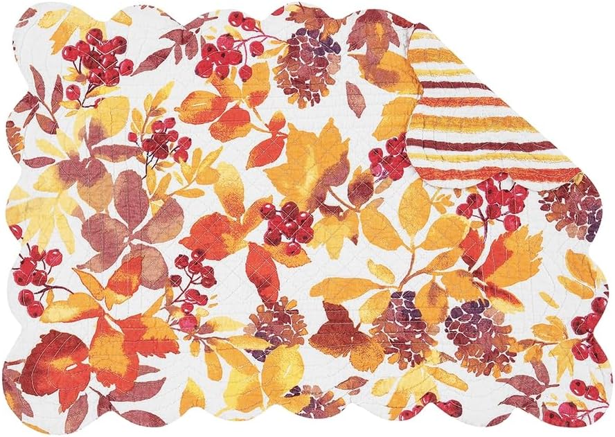 C&F Home, Set of 4 PCS Placemats,Cordelia