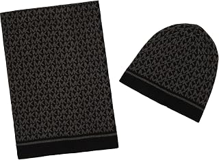 Women's Smallest Mk Beanie, Scarf Box Set