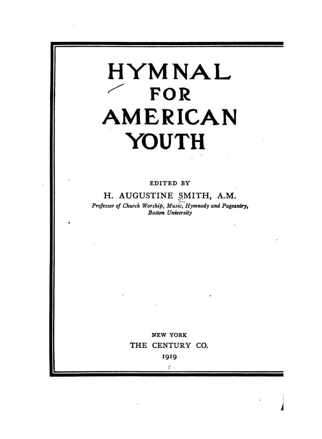 Hymnal for American Youth
