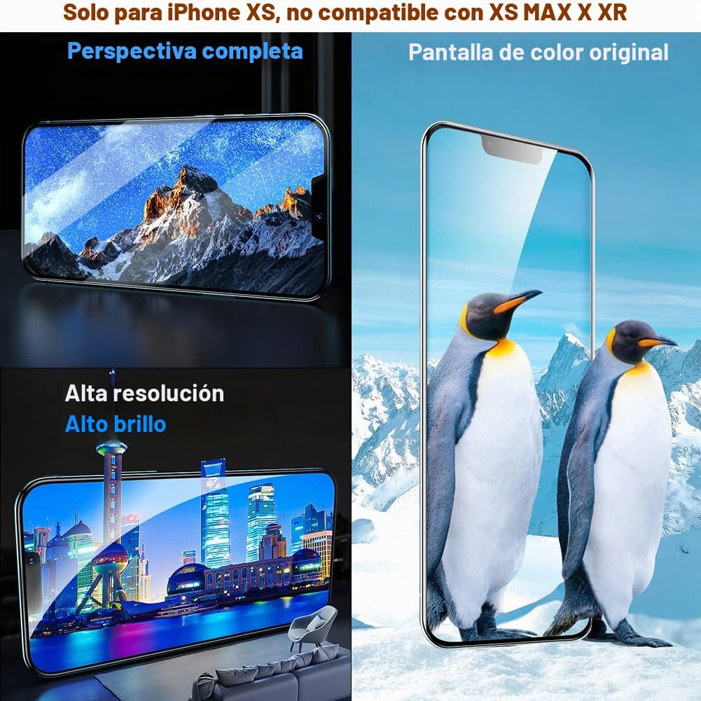 EFAITHFIX pantalla para iPhone XS OLED 5.8 pulgadas digitalizador de pantalla táctil 3D conjunto completo con kit de herramientas de reparación