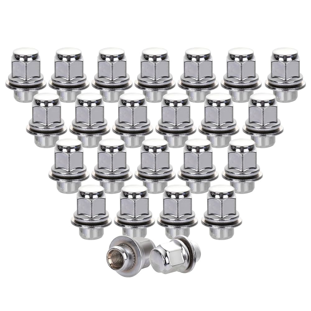 ゆぅ　 Amazon.com: 20PCS M12x1.25 Chrome Closed End Bulge Acorn Lug