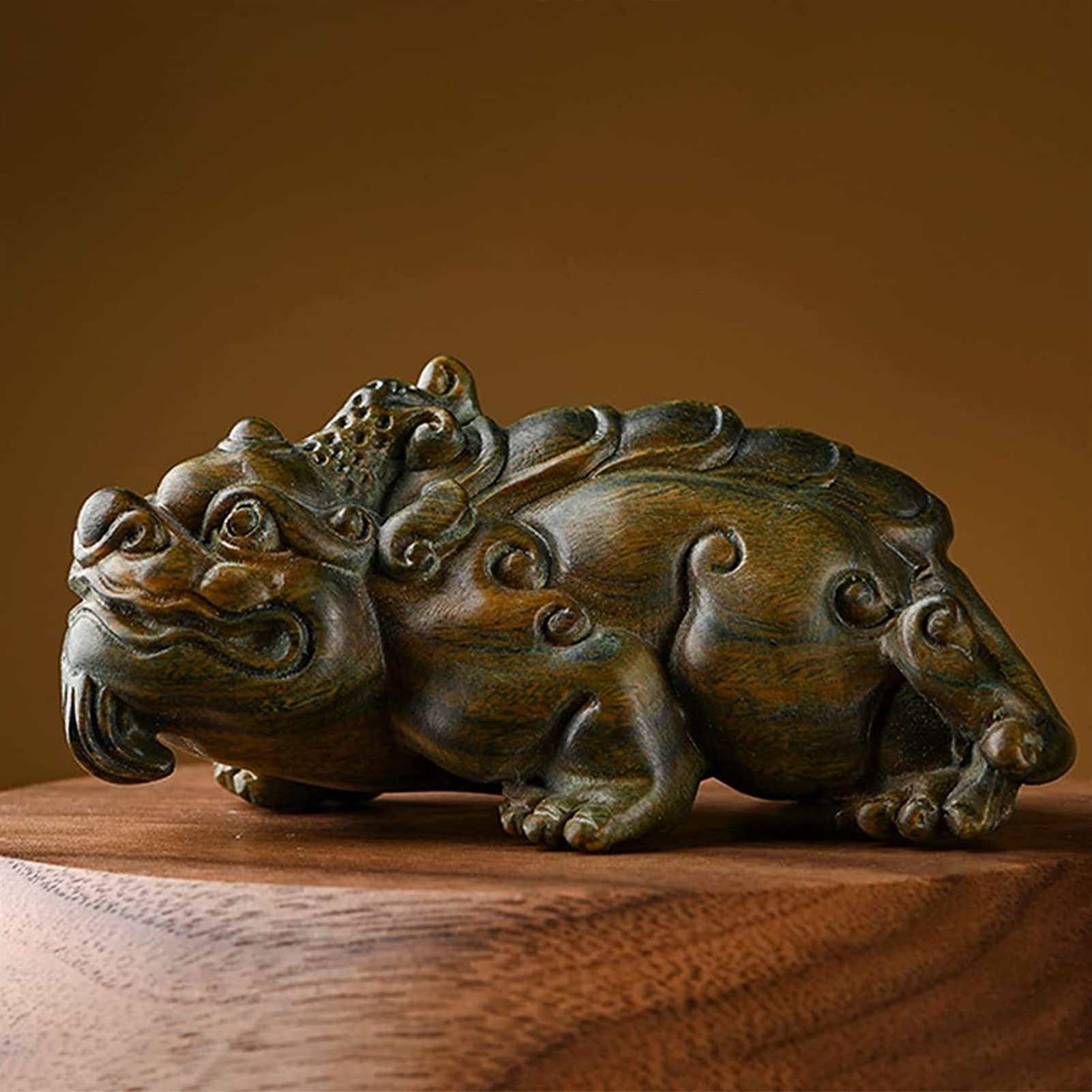 Figurka bogactwa / feng shui dekoracja Feng Shui drewniane statuetki, figurki do dekoracji wnętrz, rzeźby boga bogactwa, dekoracje biurowe prezent biznesowy