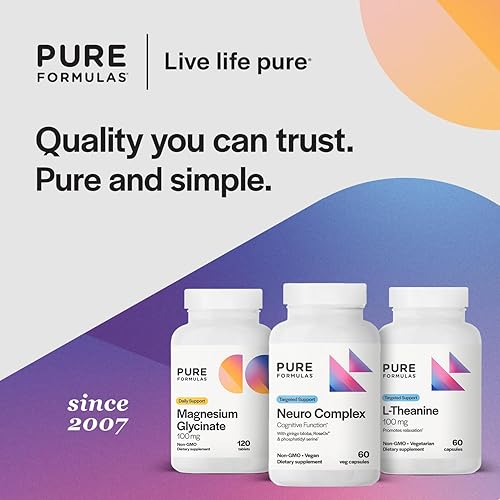 Miniatura 6 de PureFormulas Complejo Neuro con Ginkgo Biloba, RoseX y Fosfatidil Serina - 60 VCaps