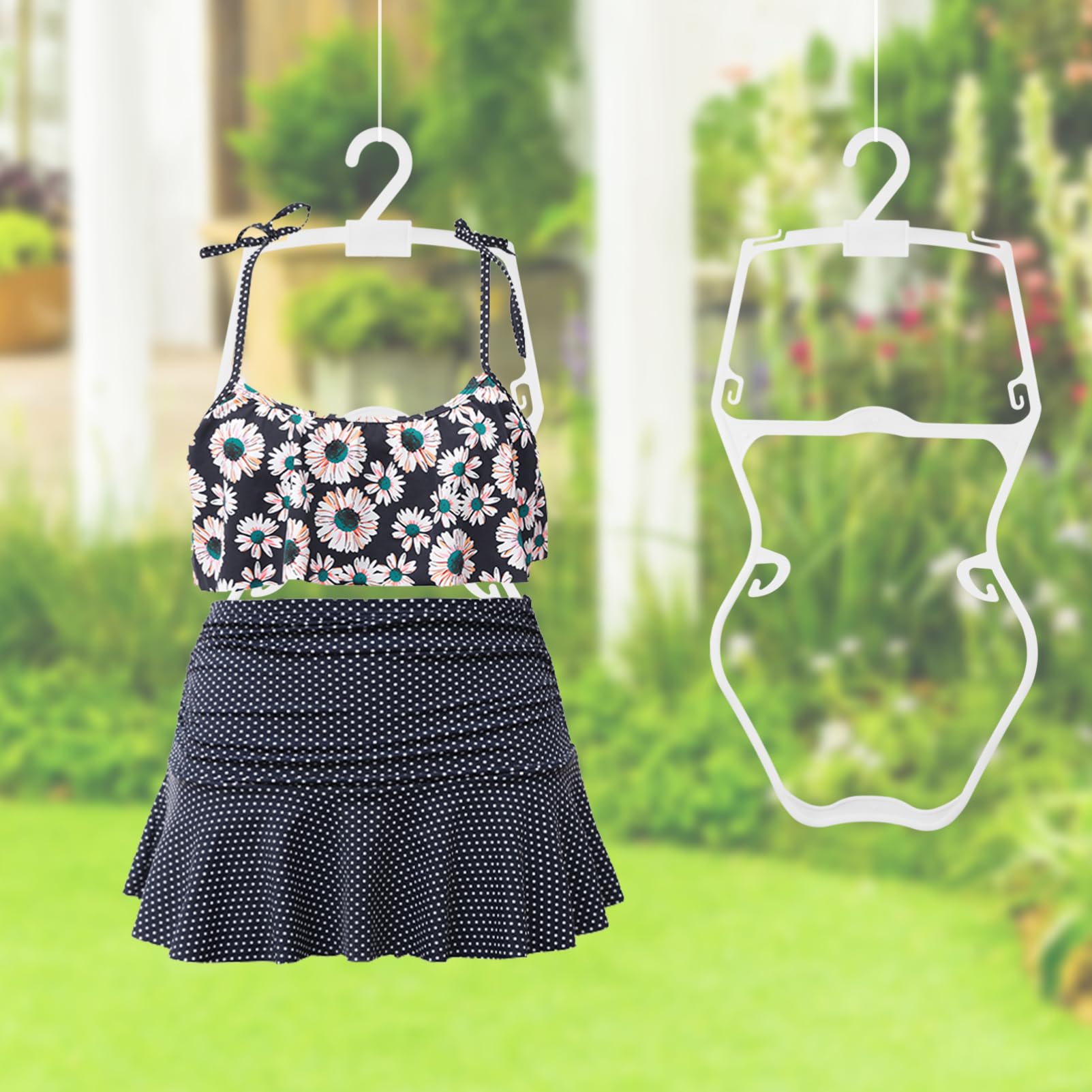 Ciieeo Perchas Infantiles de Plástico para Ropa de Niños 5piezas Diseño Antideslizante y Ahorro de Espacio Ideales para Decoracion Verano en Armarios