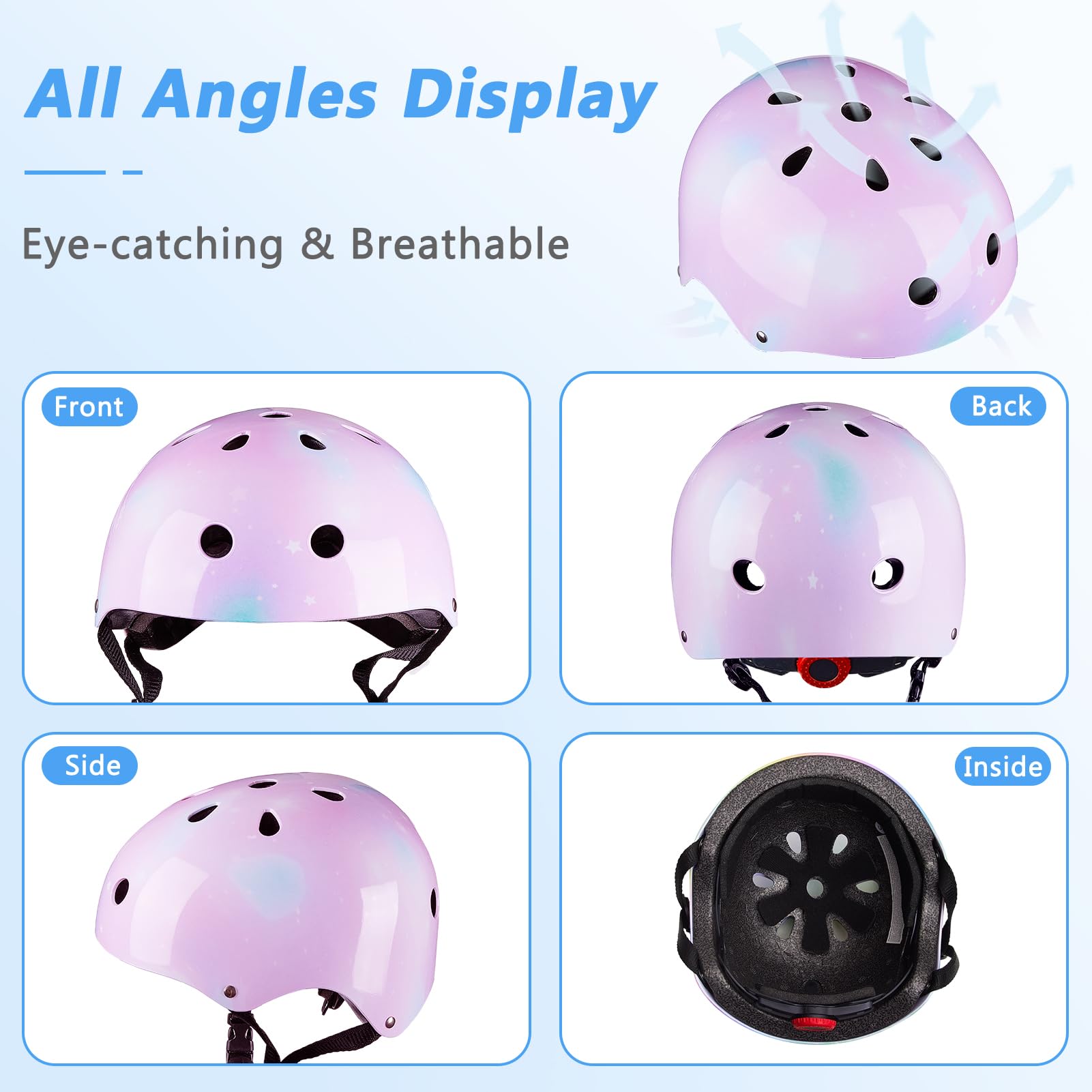 MHJY Kinderhelm Peuterhelm Meisjes Micro Scooterhelm