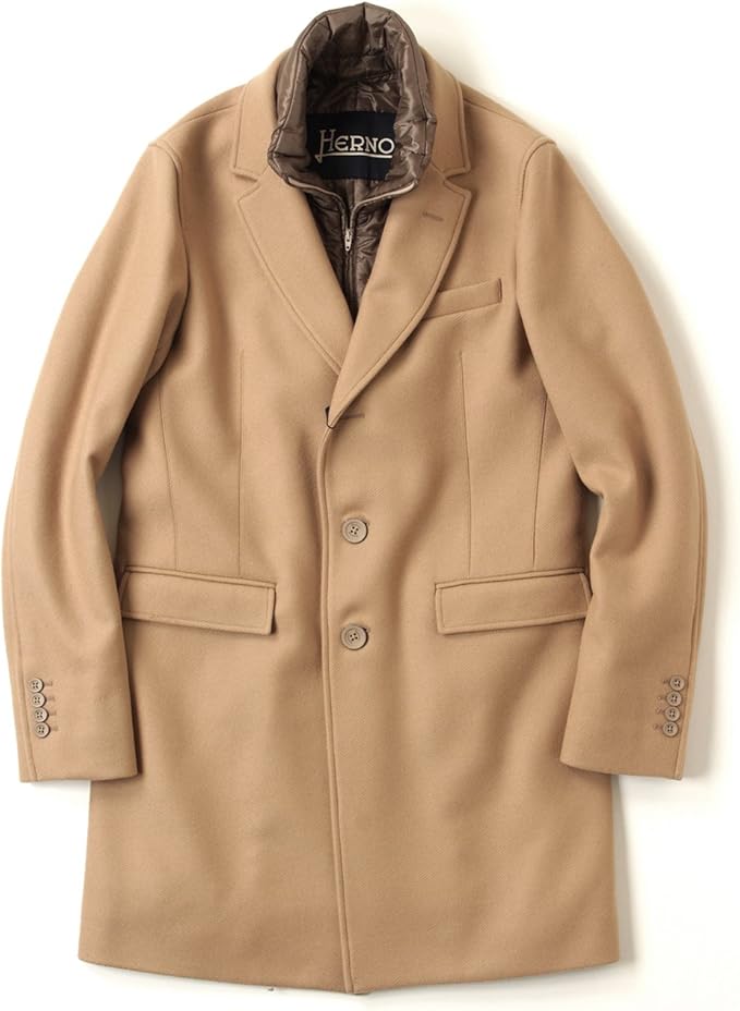 Amazon Herno ヘルノ チェスターコート メンズ Ca0045u 20 ベージュ アウター 秋冬 20 ベージュ 44 コート ジャケット 通販
