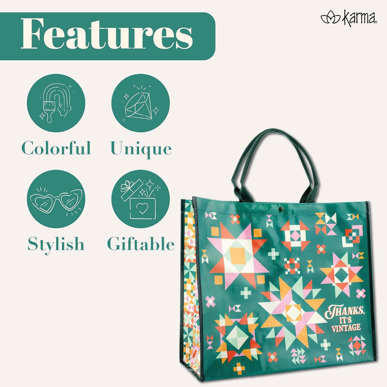 Karma Gifts Women's Large Tote image 4
