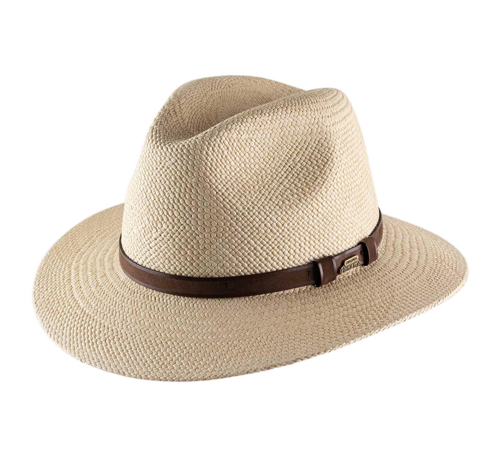 Fedora Hut ausladende Krempe Panama Brisa Belt